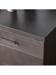 Gallery Home Grey Maddox 2 Drawer Pedestal - Image 2 of 3