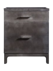 Gallery Home Grey Maddox 2 Drawer Pedestal - Image 3 of 3