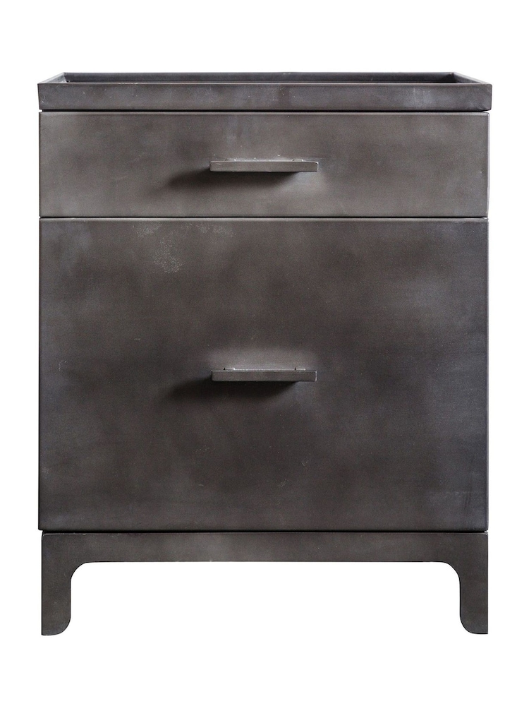 Gallery Home Grey Maddox 2 Drawer Pedestal - Image 3 of 3