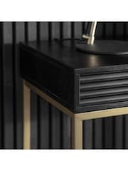 Gallery Home Black Archer 2 Drawer Console Table - Image 2 of 3