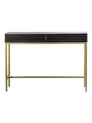 Gallery Home Black Archer 2 Drawer Console Table - Image 3 of 3