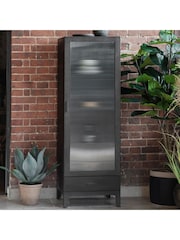 Gallery Home Grey Deja 1 Drawer 1 Door Display Unit - Image 1 of 3