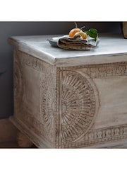 Gallery Home White Carney Storage Bench - Image 2 of 3