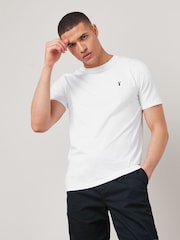 Blanc - Slim Fit (Slim Fit) - 100% Coton T-shirt cerf - Image 1 of 4