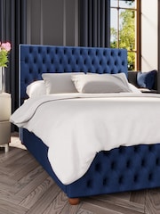 Laurence Llewelyn-Bowen Blue Seren End Lift Ottoman Storage Bed - Image 3 of 5