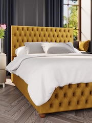 Laurence Llewelyn-Bowen Yellow Seren End Lift Ottoman Storage Bed - Image 3 of 5
