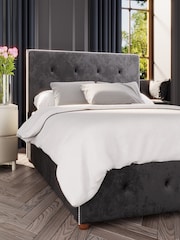 Laurence Llewelyn-Bowen Black Hesper End Lift Ottoman Storage Bed - Image 3 of 5
