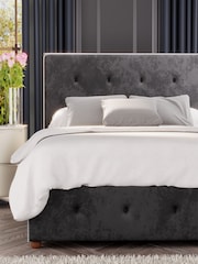 Laurence Llewelyn-Bowen Black Hesper End Lift Ottoman Storage Bed - Image 4 of 5