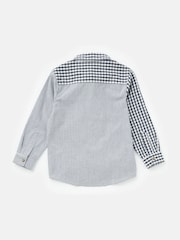 Angel & Rocket Grey Chris 100% Cotton Cut And Sew Shirt - Image 4 of 5