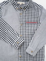 Angel & Rocket Grey Chris 100% Cotton Cut And Sew Shirt - Image 5 of 5