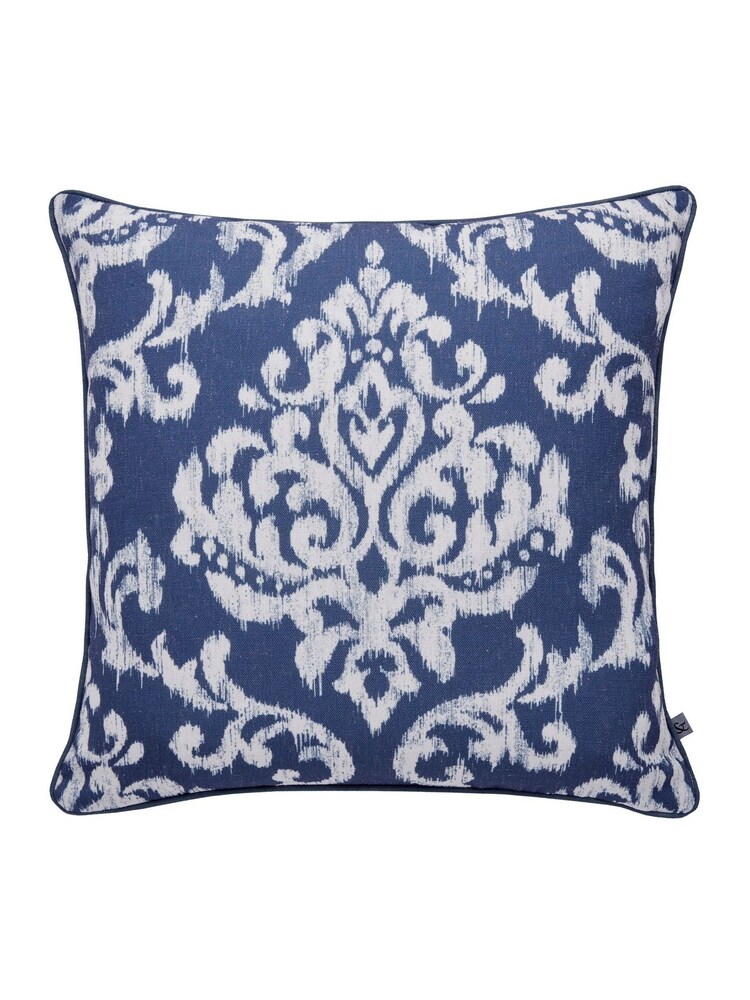 Graham & Brown Blue Damask Cushion - Image 1 of 3