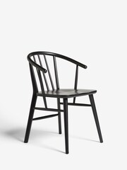 Set of 2 Black Stockholm Dining Chairs - Image 4 of 10