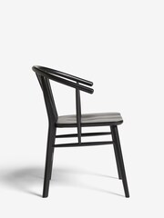 Set of 2 Black Stockholm Dining Chairs - Image 5 of 10