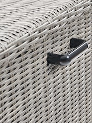 Pacific Slate Grey Large Rattan Effect Garden Cushion Storage Box - Image 6 of 7