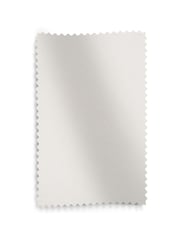 White Matte Velvet Lined Eyelet Curtains - Image 4 of 5
