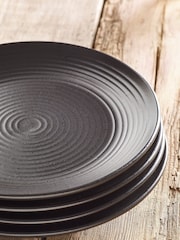 Black Bronx Set of 4 Side Plates - Image 2 of 3