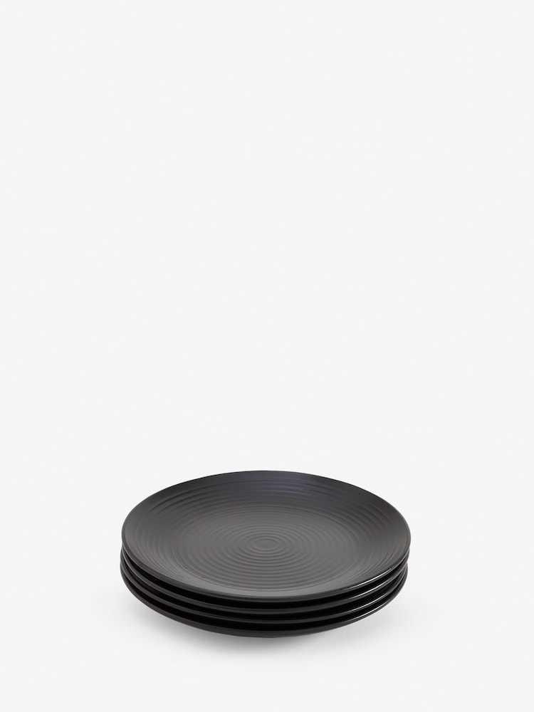 Black Bronx Set of 4 Side Plates - Image 3 of 3