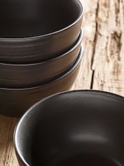 Black Bronx Set of 4 Bowls - Image 2 of 3