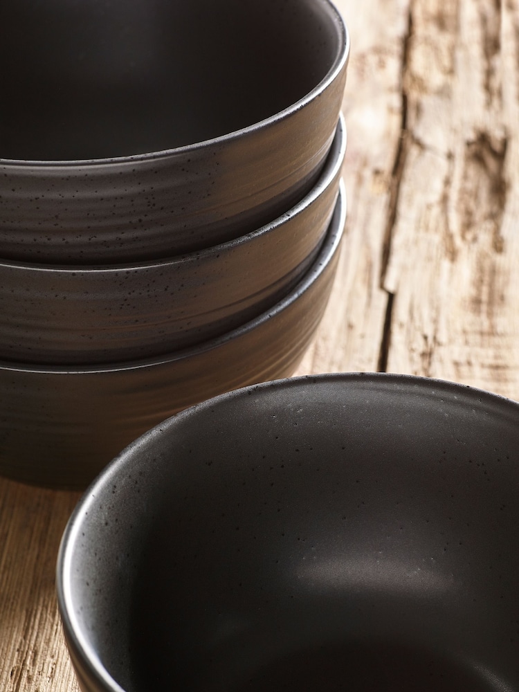 Black Bronx Set of 4 Bowls - Image 2 of 3