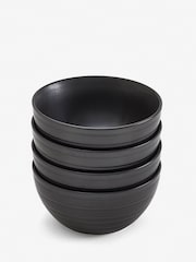 Black Bronx Set of 4 Bowls - Image 3 of 3
