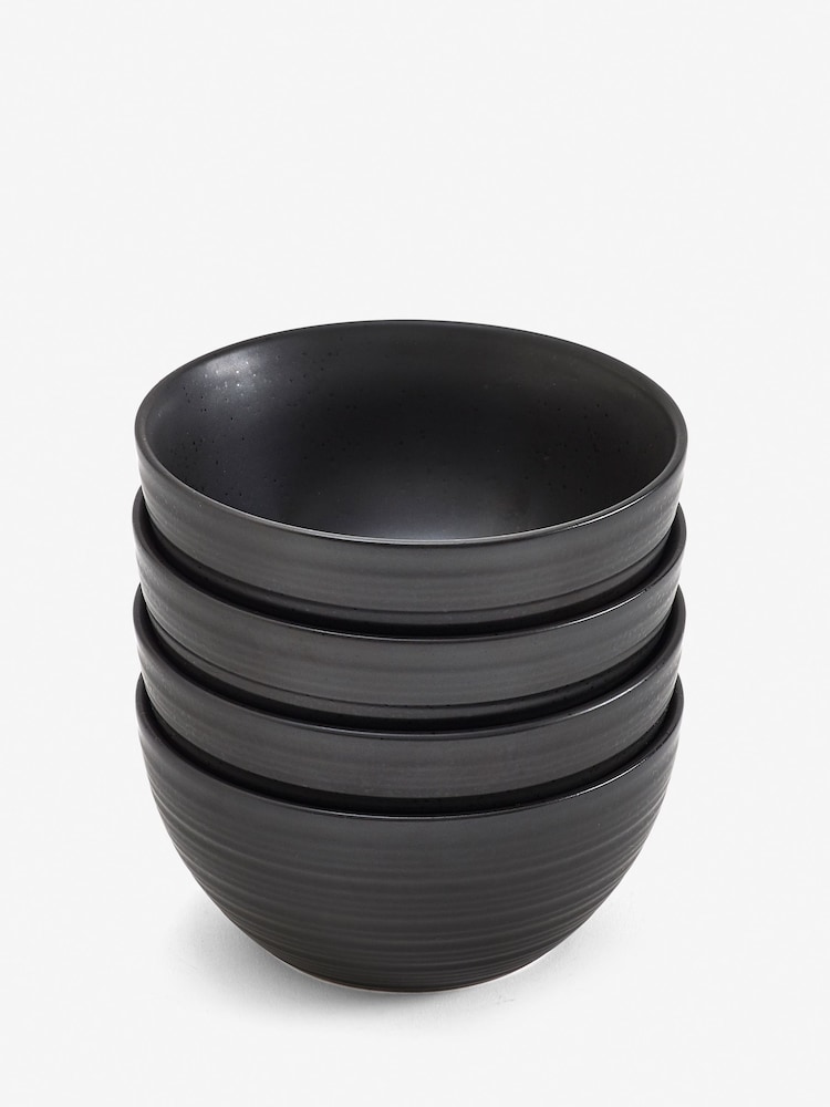 Black Bronx Set of 4 Bowls - Image 3 of 3