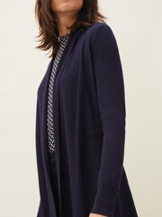 Phase Eight Blue Lili Longline Cardigan - Image 5 of 6