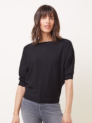 Phase Eight Black Cristine Batwing Knit Jumper - Image 1 of 6
