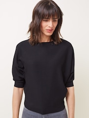 Phase Eight Black Cristine Batwing Knit Jumper - Image 4 of 6