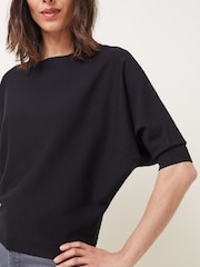Phase Eight Black Cristine Batwing Knit Jumper - Image 5 of 6