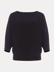Phase Eight Black Cristine Batwing Knit Jumper - Image 6 of 6