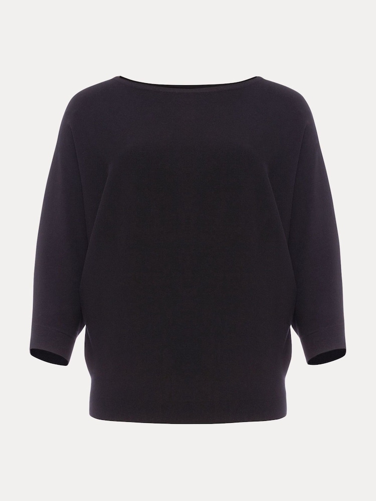 Phase Eight Black Cristine Batwing Knit Jumper - Image 6 of 6