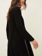Phase Eight Black Sheer Lili Longline Cardigan - Image 5 of 6