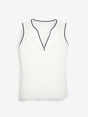 Бежевый/белый - Next Active Sports Tennis Vest - Image 6 of 6