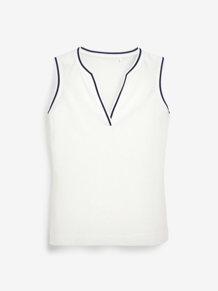 Бежевый/белый - Next Active Sports Tennis Vest - Image 6 of 6