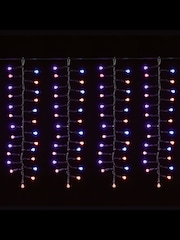 Premier Decorations Ltd Christmas Frosted Cluster Curtain With Digital Effects - Image 2 of 3