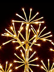 Premier Decorations Ltd Gold Christmas Starburst Snowflake 300 LED Lights - Image 2 of 2