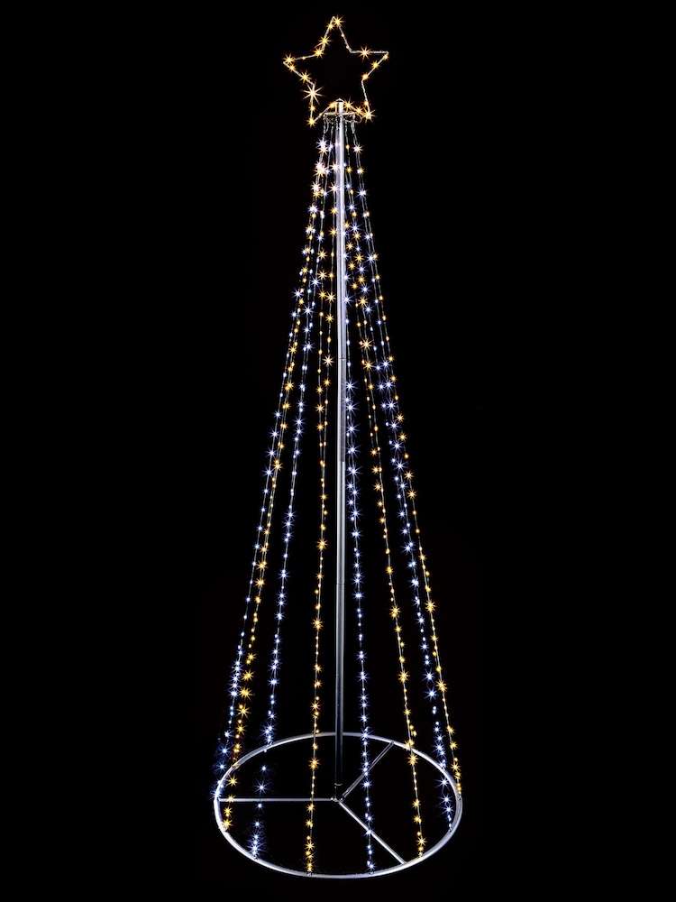 Premier Decorations Ltd Gold 8ft Flexi Bright LED Christmas Tree - Image 1 of 1
