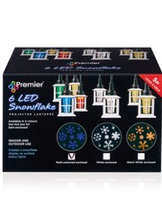 Premier Decorations Ltd Christmas 6pc Projector Lantern String Lights 2.5M - Image 1 of 2
