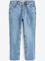 Mid Blue Denim Comfort Stretch Straight Jeans - Image 7 of 7