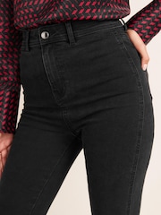 Black High Rise Stretch Skinny Jeans - Image 4 of 5
