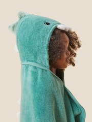 MORI Dinosaur Organic Cotton Super Soft Kids Hooded Towel - Image 2 of 6