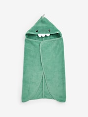 MORI Dinosaur Organic Cotton Super Soft Kids Hooded Towel - Image 4 of 6