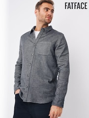 FatFace Black Brushed Twill Shirt - Image 1 of 4