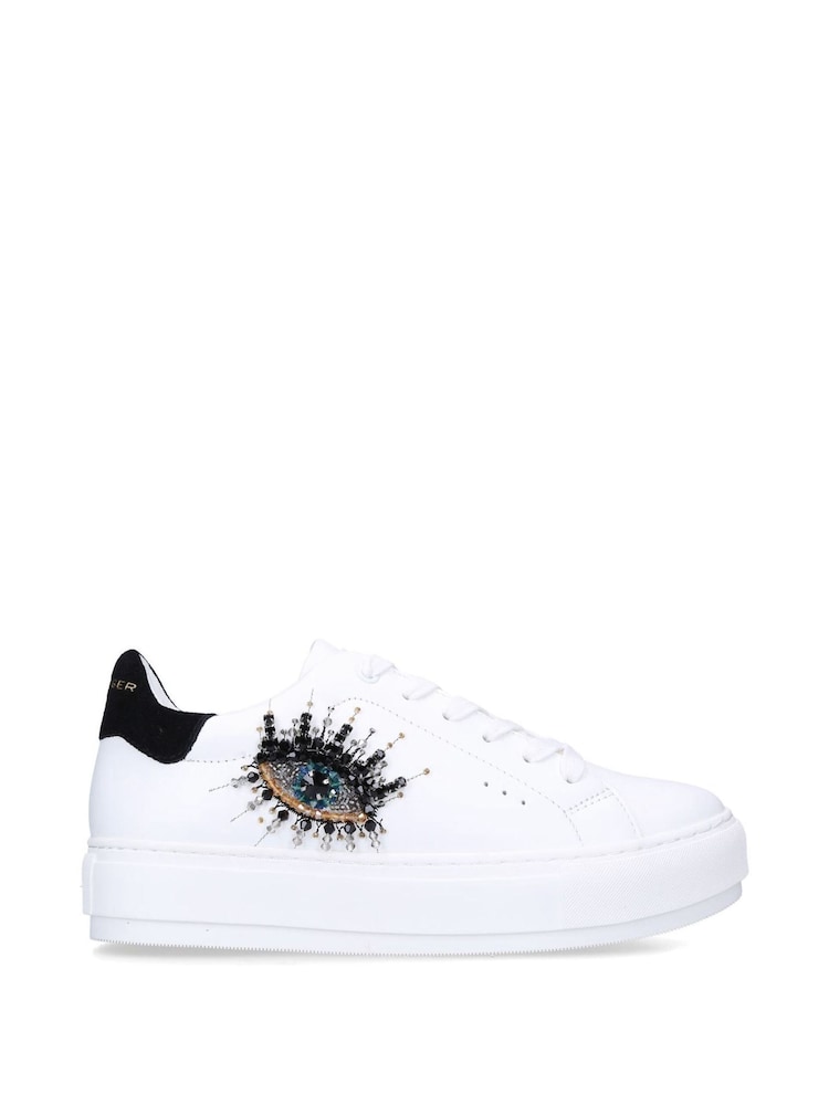 Kurt Geiger London  Laney Bow Trainers - Image 1 of 5