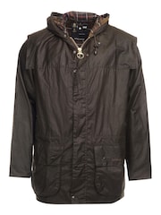 Barbour® Green Classic Durham Wax Jacket - Image 6 of 8