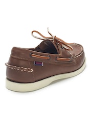 Sebago Brown Dockside Portland Leather Boat Shoes - Image 2 of 3