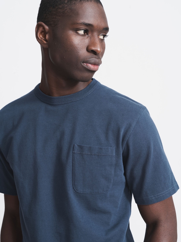 Marineblau - Aubin Newburgh T-Shirt im Relaxed Fit - Bild 4 von 4