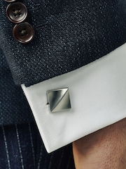 Silver Tone Square Cufflinks - Image 2 of 5