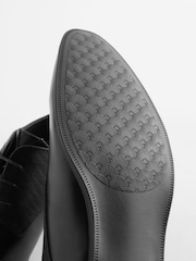 Black Wide Fit Derby Shoes - Image 4 of 5