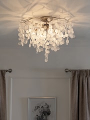 Clear Lunaria 4 Light Flush Ceiling Light - Image 1 of 4
